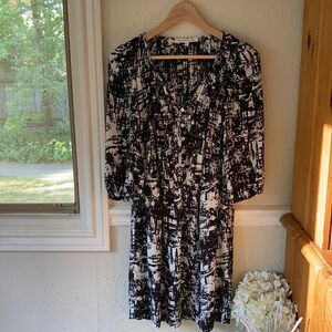 Daniel Rainn | Dresses | Anthropology Daniel Rainn Vneck Organza Dress |  Poshmark